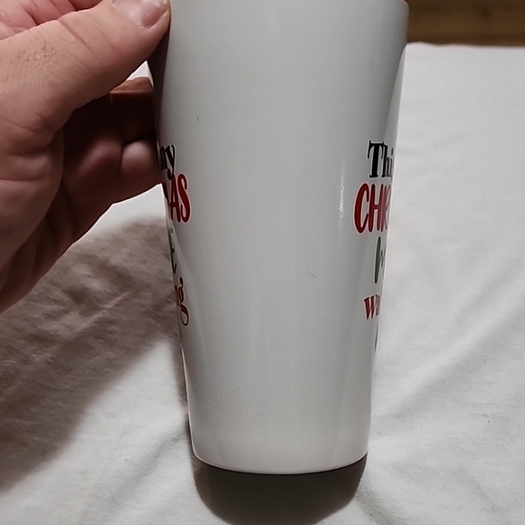 Source Unknown Festive Christmas Mug - White, Red, Green, Black - Picture 8 of 8